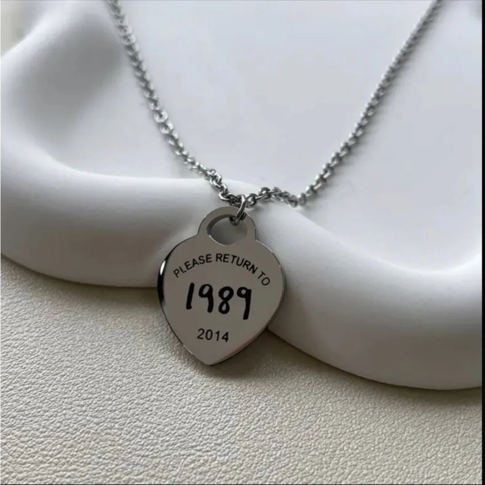 Taylor Swift Inspired 1989 Pendant Stainless Steel  Necklace Swiftie Must Have